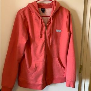 Peach zip up hoodie